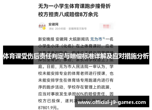 体育课受伤后责任判定与赔偿标准详解及应对措施分析
